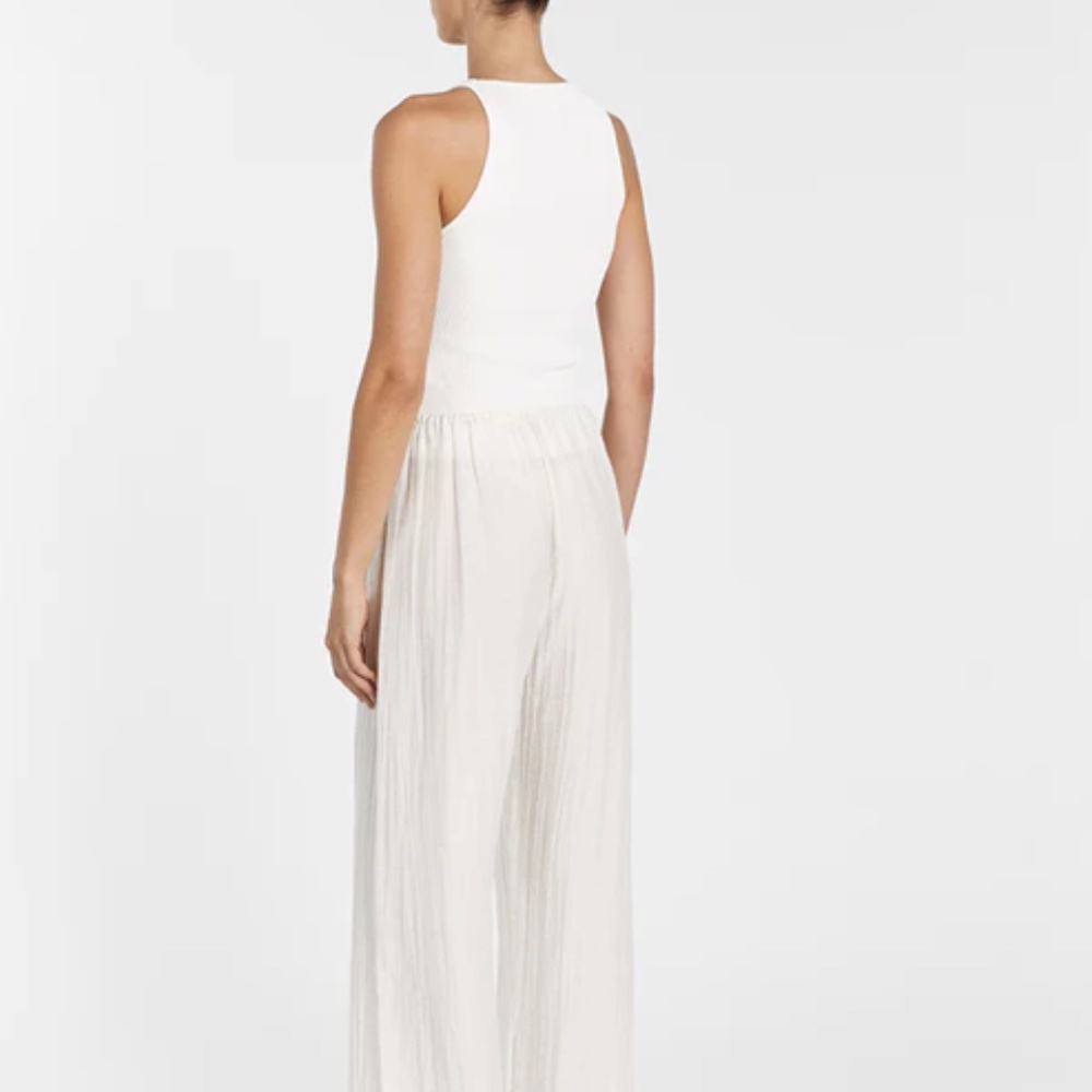 NWT DISSH JOLIE CREAM MARLE DRAWSTRING PANT (US 2) - Picture 4 of 7